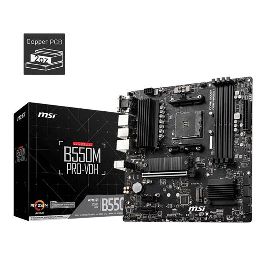 Msı B550M Pro-Vdh Am4 Ryzen Ddr4 Vga Hdmi Dp B550M Pro-Vdh