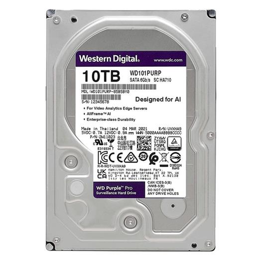 Wd 10Tb Purple Pro 3.5’’ 256Mb Sata 7/24 Wd101Purp