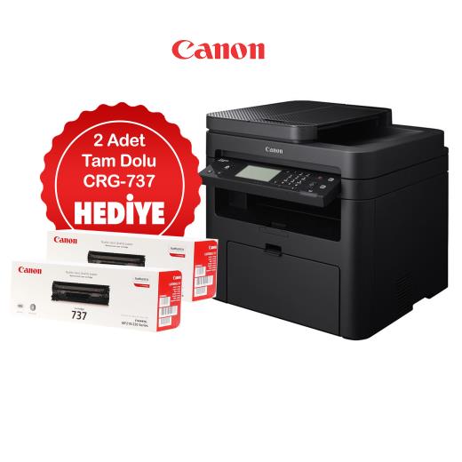 CANON MF237W 2X CRG737 TONER ÇOK FONKSİYONLU LASER YAZICI TARAYICI YAZICI FOTOKOPİ FAX USB ETH WİFİ A4