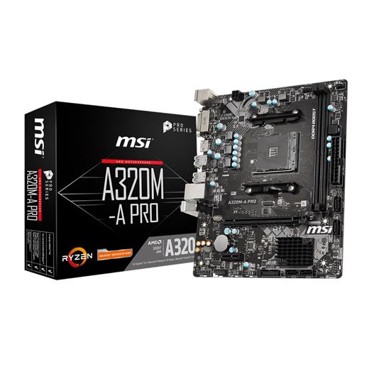 Msı A320M-A Pro Am4 Ryzen Ddr4 Dvi Hdmi A320M-A Pro