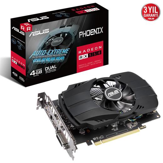 Asus Rx550 4Gb Phoenix Evo Gddr5 128Bit 90Yv0Ag7-M0Na00